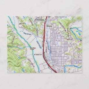 Postale Carte de Healdsburg, Californie