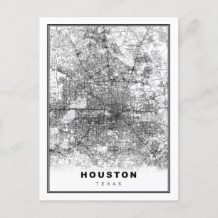 Postale Carte de Houston