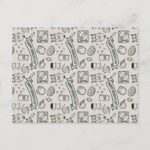 Postale Carte de la Fête des Pères à motif doodle pour pap