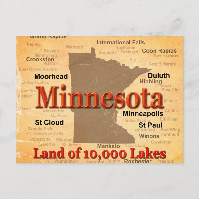 Postale Carte de la Fierté d'État du Minnesota (Devant)