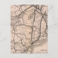 Carte de la ligne aérienne Montréal et Boston