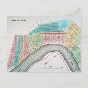 Postale Carte de la Nouvelle-Orléans