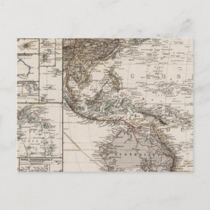 Postale Carte de la Polynésie