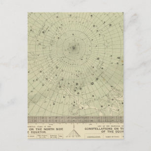 Postale Carte de la région polaire sud