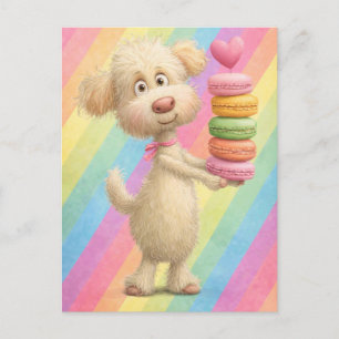 Postale Carte de la Saint-Valentin Caniche – Amour de chio