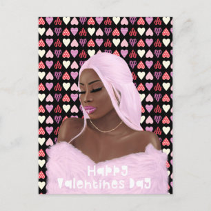 Postale Carte de la Saint-Valentin pour l'histoire des fem