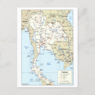 Postale Carte de la Thaïlande