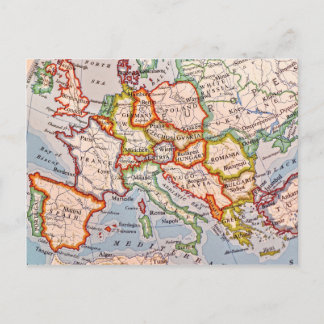 Postale Carte de la vieille Europe