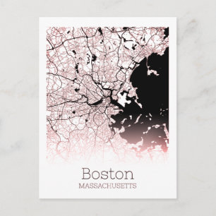 Postale Carte de la ville de Boston