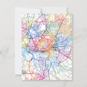 Postale Carte de la ville de Hambourg Allemagne