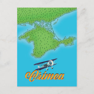 Postale carte de l'affiche de voyage de style vintage de C