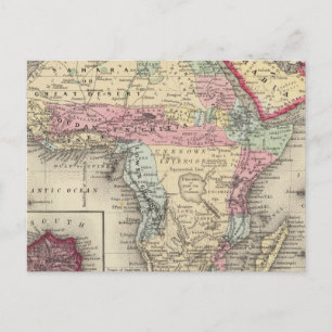 Postale Carte De L'Afrique