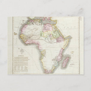 Postale Carte de l'Afrique, 1821