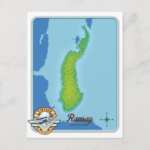 Postale Carte de l'Ecosse