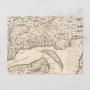 Postale Carte de l'Empire britannique en Amérique Feuille