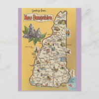 Carte de l'État du New Hampshire