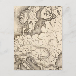 Postale Carte de l'Europe