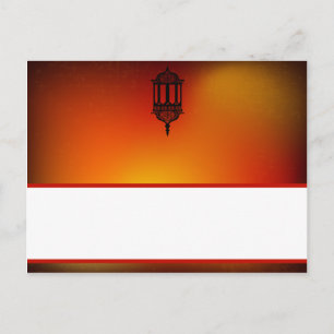 Postale Carte de lieu écrite Lanterne marocaine