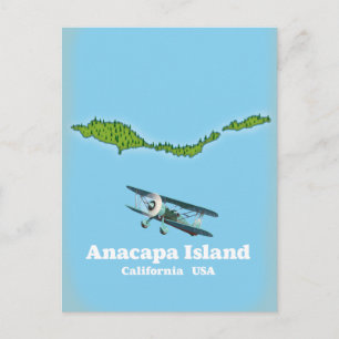 Postale Carte de l'île d'Anacapa Californie États-Unis