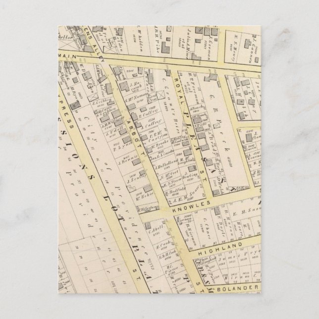Postale Carte de l'île Providence Rhode 2 (Devant)