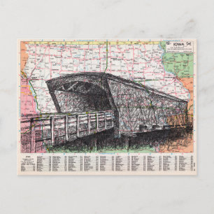 Postale Carte de l'Iowa