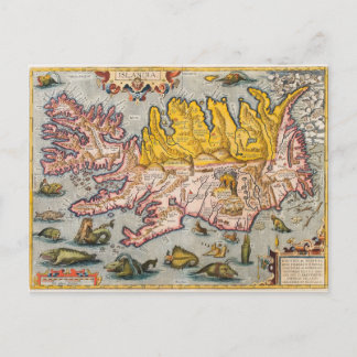 Postale Carte de l'Islande