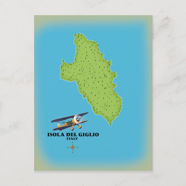 Postale Carte de l'Isola del Giglio Italie (Devant)