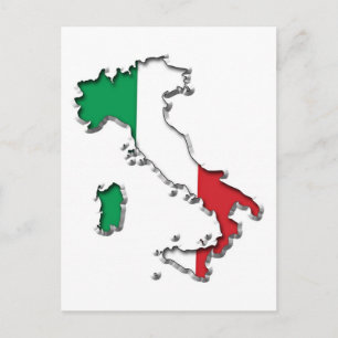 Postale Carte de l'Italie