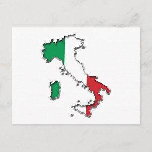 Postale Carte de l'Italie