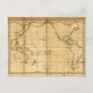Postale Carte de l'océan Pacifique (1788)