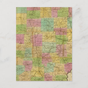 Postale Carte de l'Ohio 2