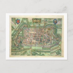 Postale carte de Luneburg, de 'Civitates Orbis Terrarum' b