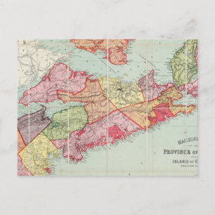 Postale Carte de Mackinlay de la province de la Nouvelle-É