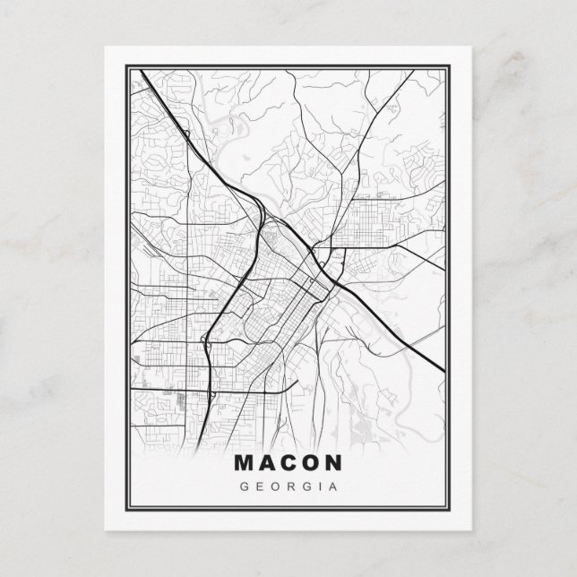 Postale Carte de Macon (Devant)