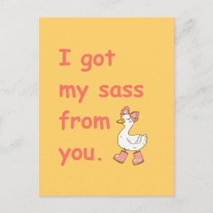 Postale Carte de maman drôle Sarcasme maman Canard mignon 