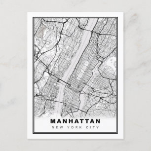 Postale Carte de Manhattan