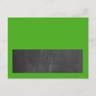 Postale Carte de Mariage écologique Chalkboard