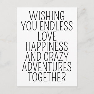 Postale Carte de mariage / Vous souhaitant un amour et un