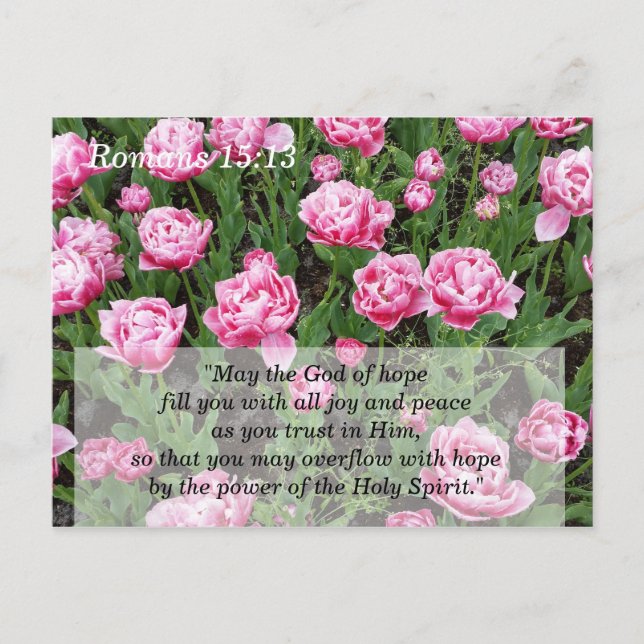 Postale Carte de méditation et de mémorisation des Écritur (Devant)