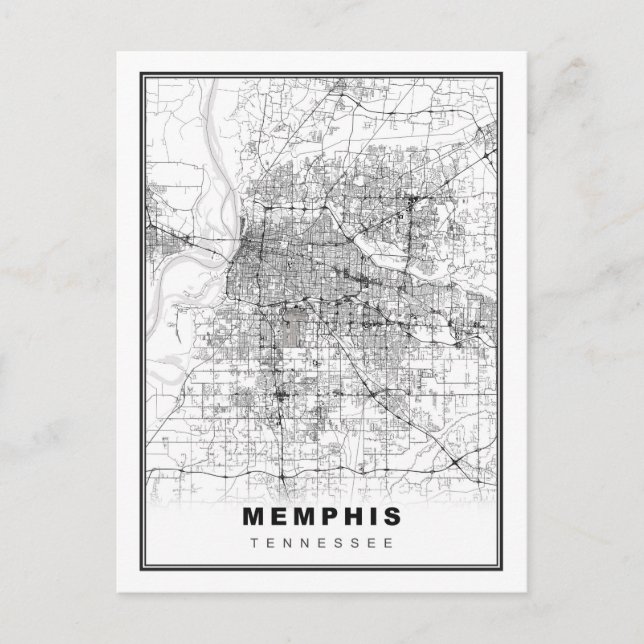 Postale Carte de Memphis (Devant)