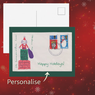 Postale Carte de Noël 1966 du premier jour Antiquité de