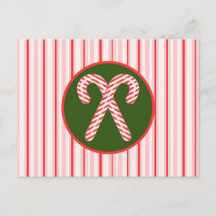 Postale carte de Noël au poivre menthe