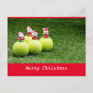 Postale Carte de Noël de tennis