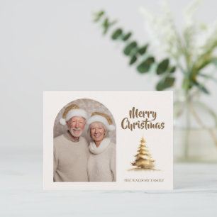 Postale Carte de Noël Famille Photo Personnalisée Fêtes