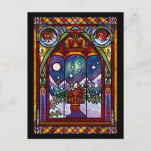 Carte de Noël Fenêtres d'Hiver