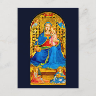 Postale Carte de Noël Madonna et Enfant