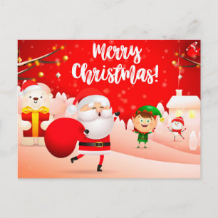 Postale Carte de Noël mignonne