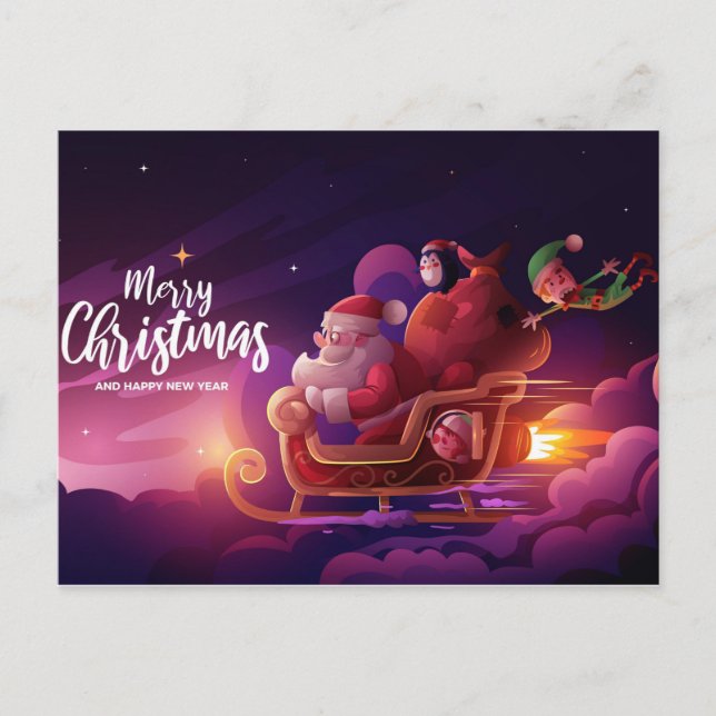 Postale Carte de Noël mignonne (Devant)