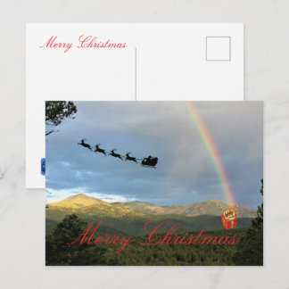 Postale Carte de Noël pliée