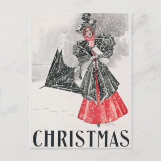 Postale Carte de Noël Vintage